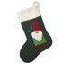 Hand Felted Wool Christmas Stocking - Gnome on Green - ARCADIA HOME